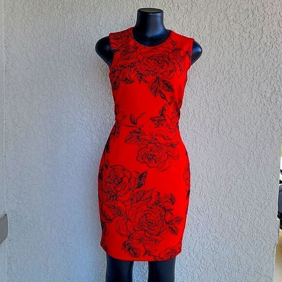 BRAND NEW VELVET FLEUR SLEEVELESS ROUNDNECK MINI WITH SPRINKLE ALL OVE DRESS - Picture 2 of 14